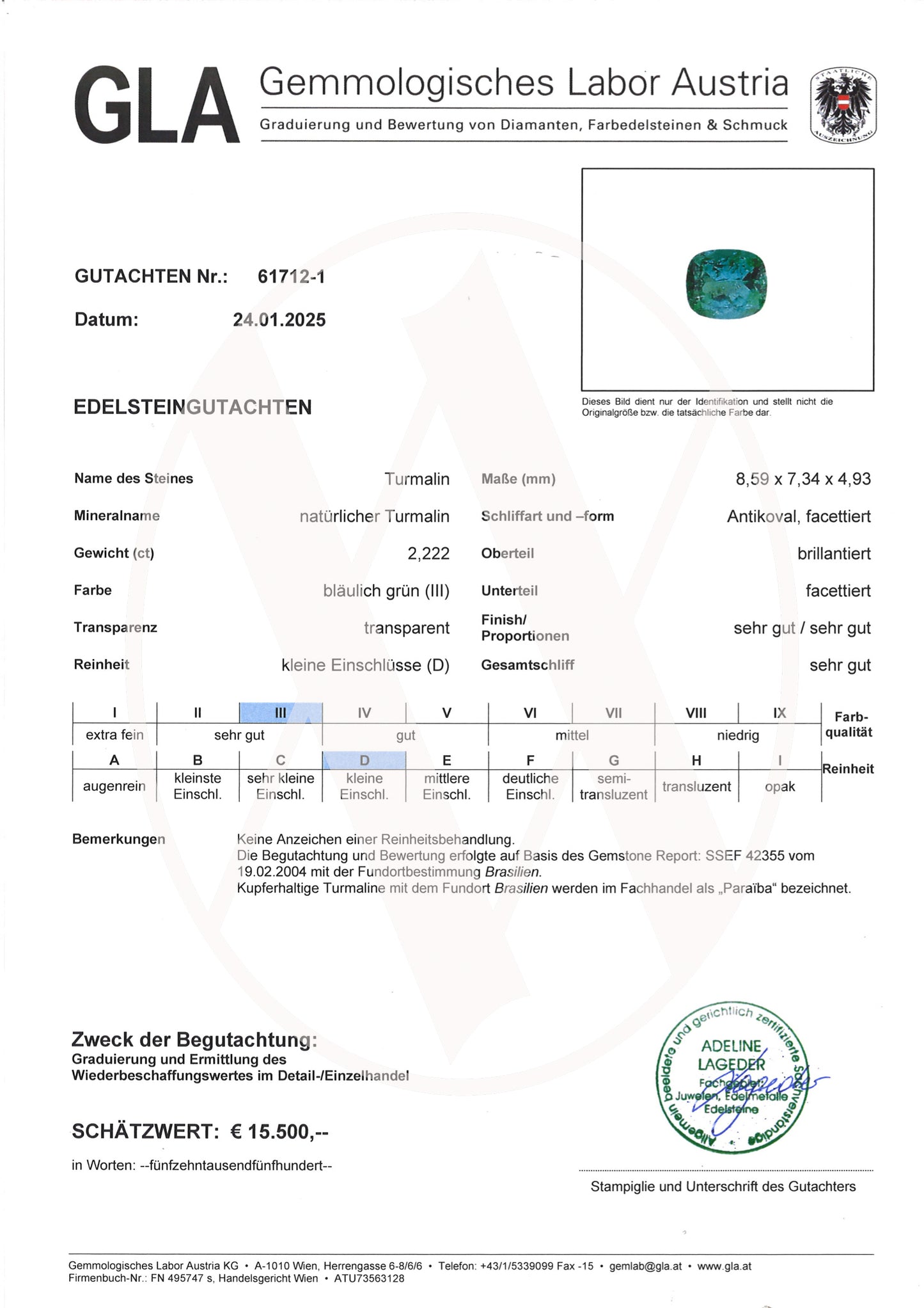 Paraiba Tourmaline