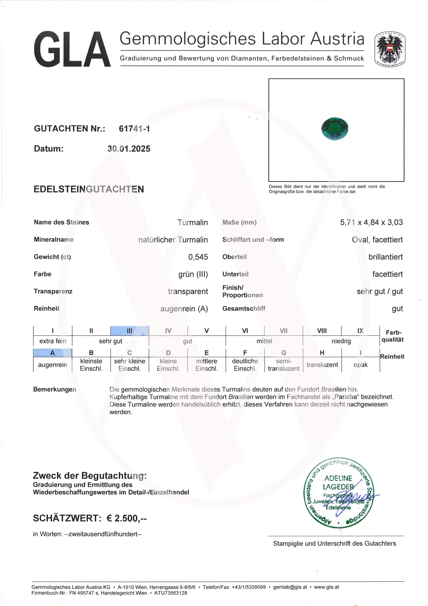 Paraiba Tourmaline