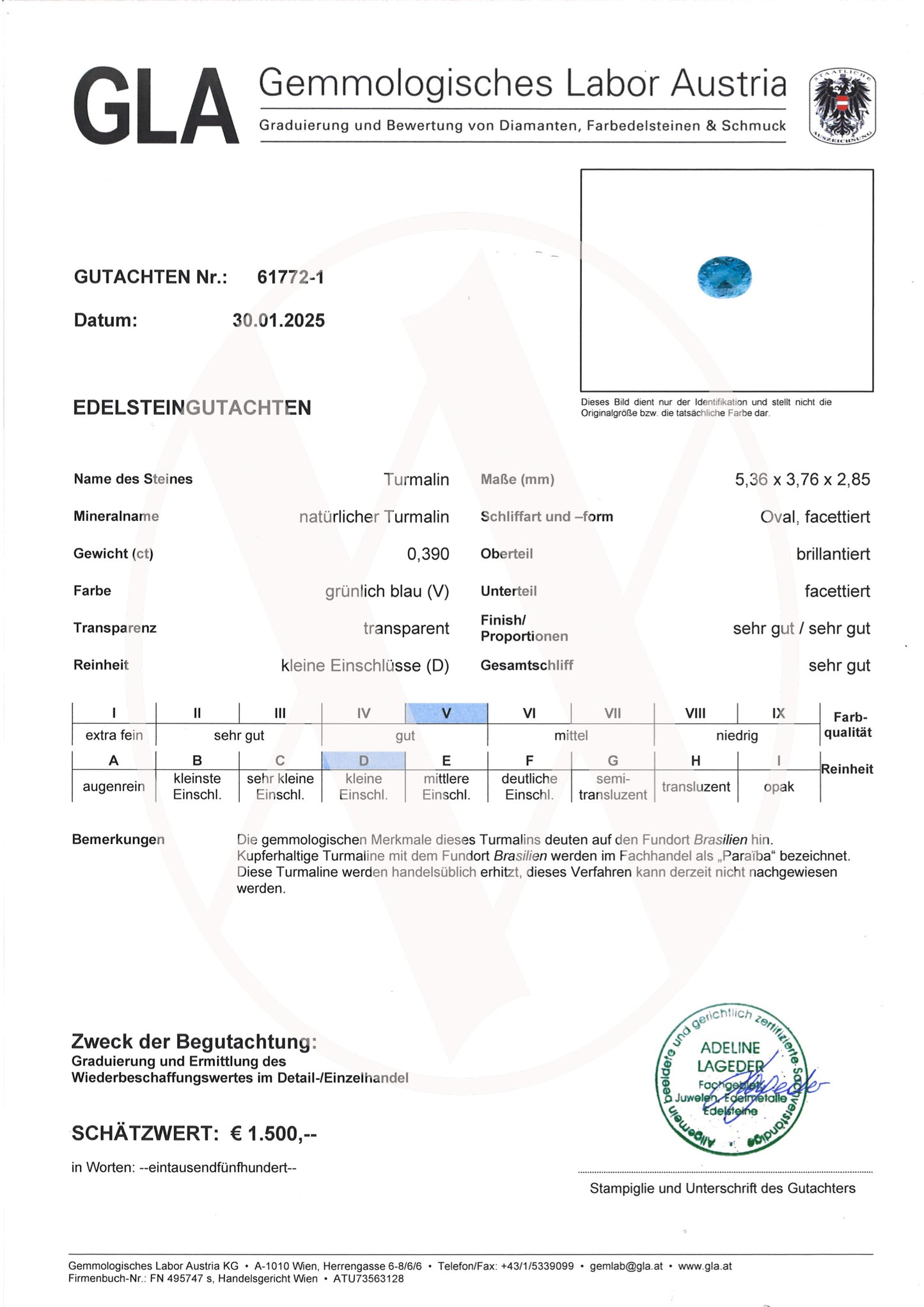Paraiba Tourmaline