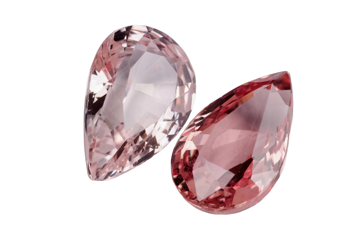 Padparadschasaphir Paar