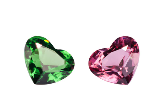 Tsavorit & Spinell Paar