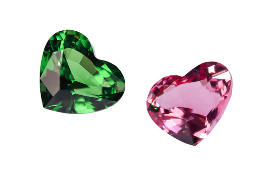 Tsavorit & Spinell Paar