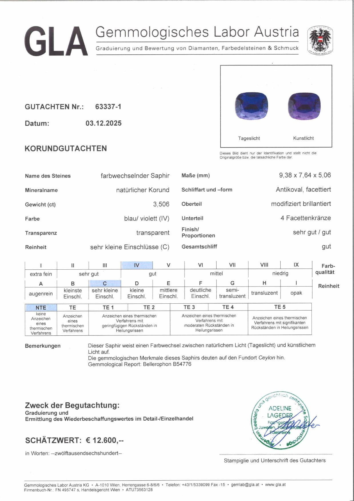 Farbwechselsaphir