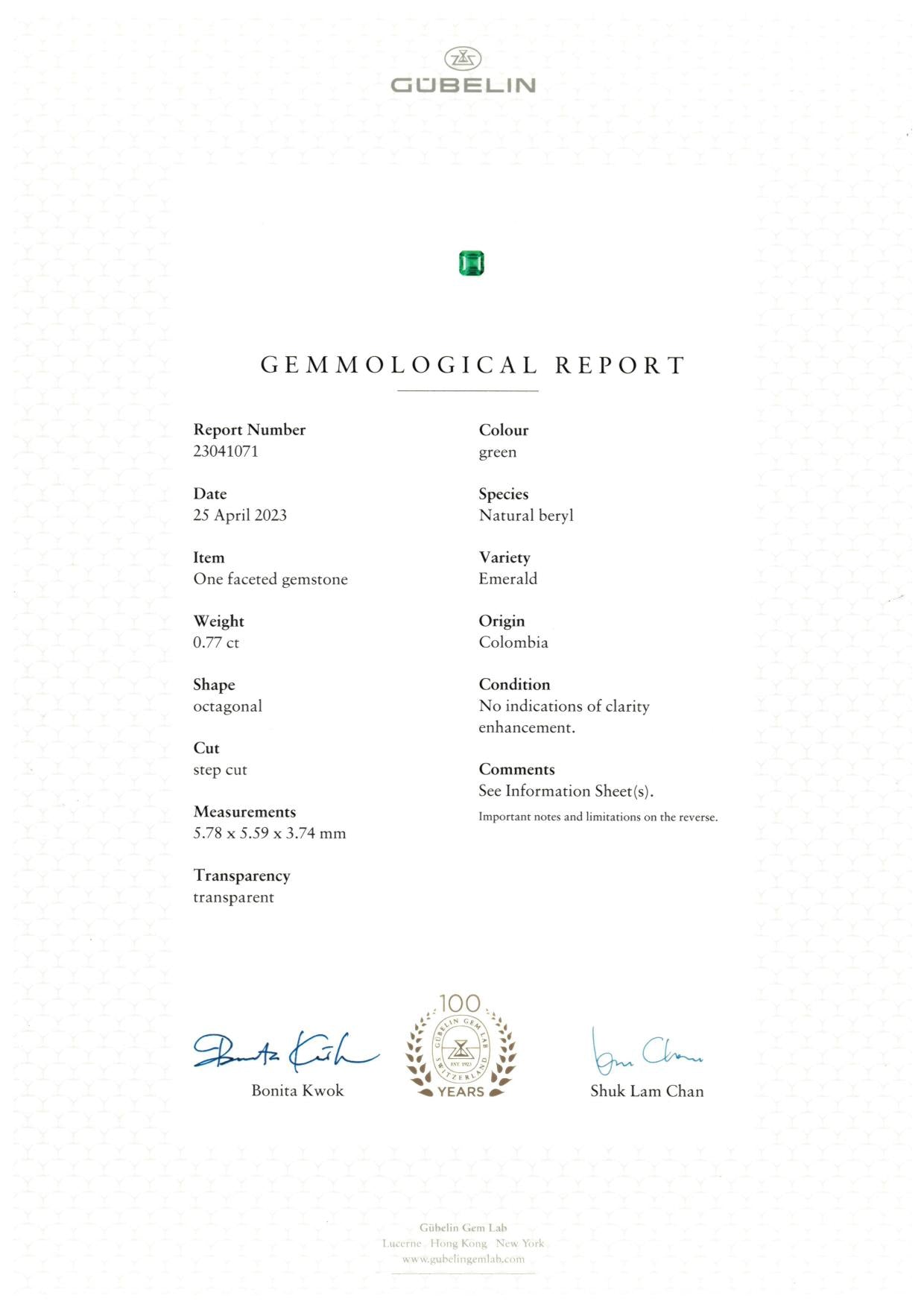 Kolumbianischer Smaragd