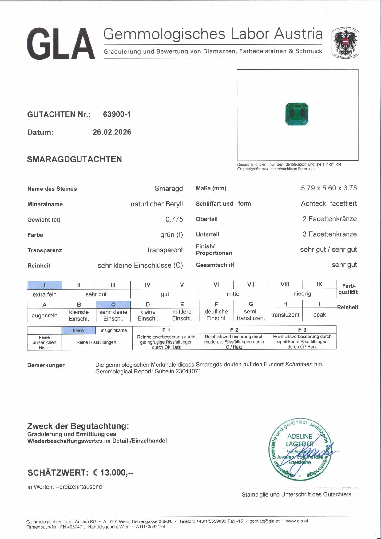 Kolumbianischer Smaragd