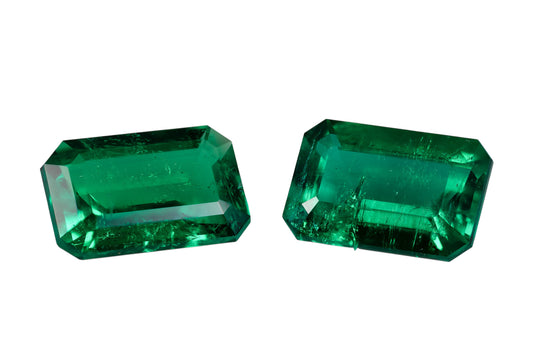 Kolumbianisches Smaragd Paar