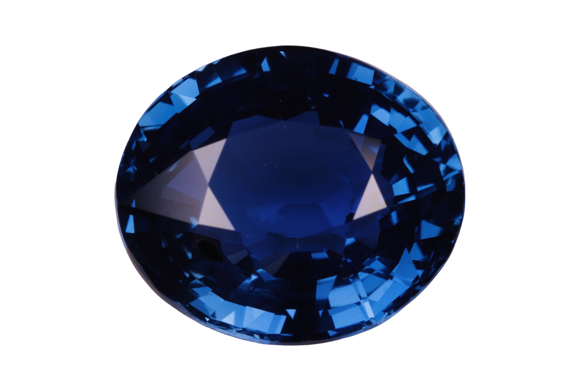 blue sapphire, natural colored, untreated